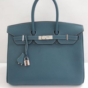 Hermes Birkin 35cm Jean Blue Silver H/W