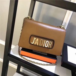 Chrisitan Dior J’ADIOR Flap Bag with Chain Brown