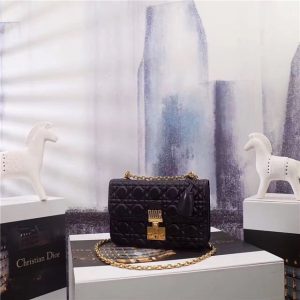 Christian Dior “Dioraddict” Medium Flap Bag Black