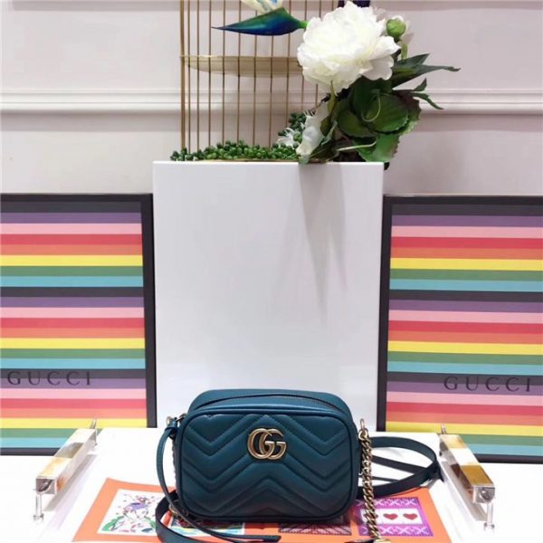 Gucci GG Marmont Matelasse Replica Mini Bag Dark Green