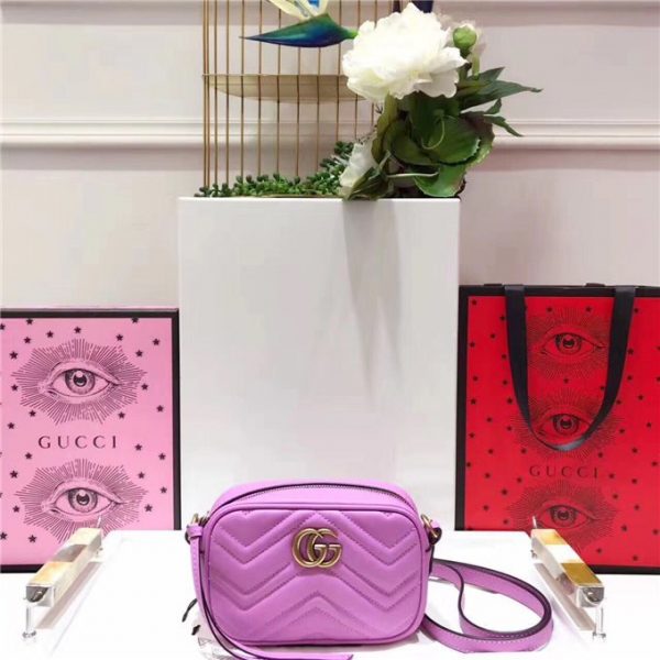 Gucci GG Marmont Matelasse Replica Mini Bag Pink