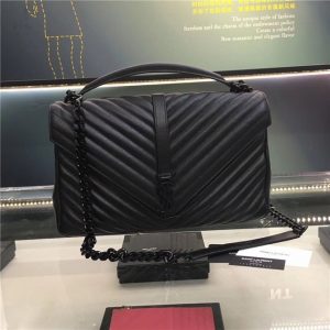 Yves Saint Laurent Classic Large Bag Leather Black/Black