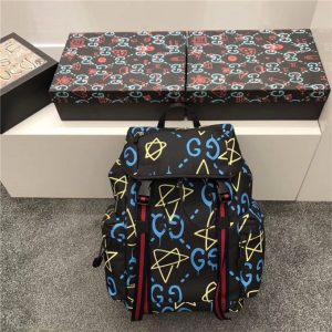 Gucci Techno Canvas Backpack Black/Blue