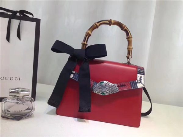 Gucci Lilith Small Top Handle Bag Red