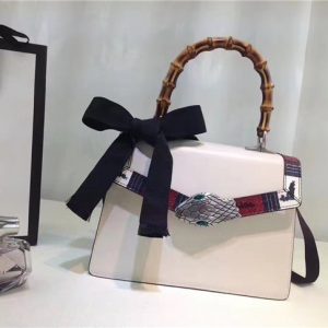 Gucci Lilith Small Top Handle Bag White