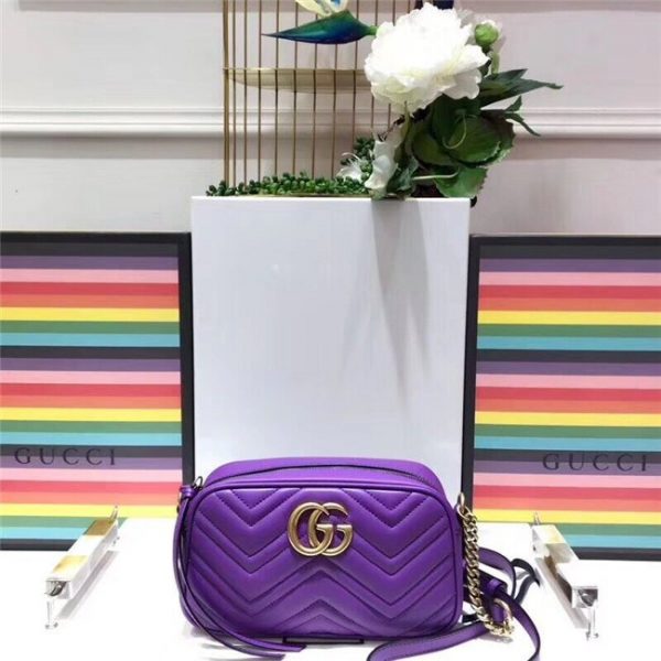 Gucci GG Marmont Matelasse Medium Replica Shoulder Bag Purple