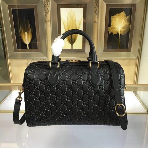 Gucci Soft Signature Leather Top Handle Bag