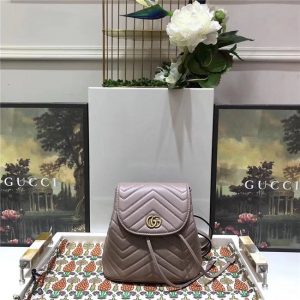 Gucci GG Marmont Matelasse Backpack Replica Nude