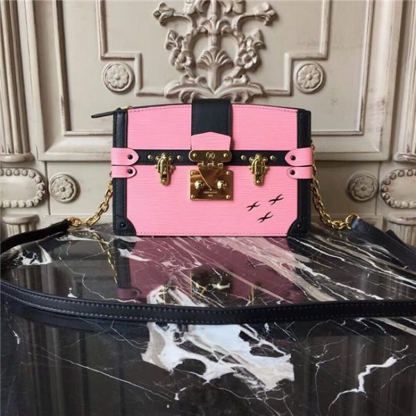 Louis Vuitton Trunk Clutch Epi Pink