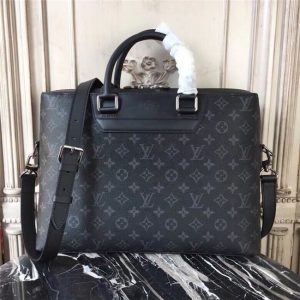 Louis Vuitton Odyssey Briefcase Monogram Eclipse Canvas