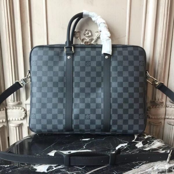 Louis Vuitton Porte-Documents Damier Graphite Canvas Voyager PM