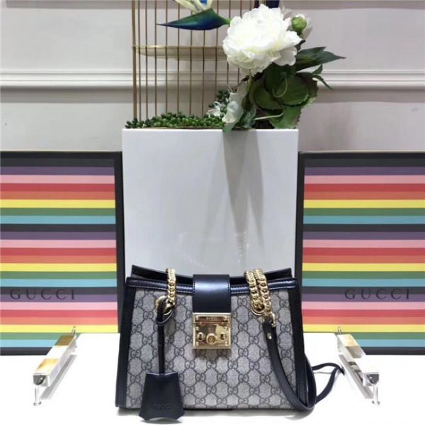 Gucci Padlock Small GG Shoulder Bag Black