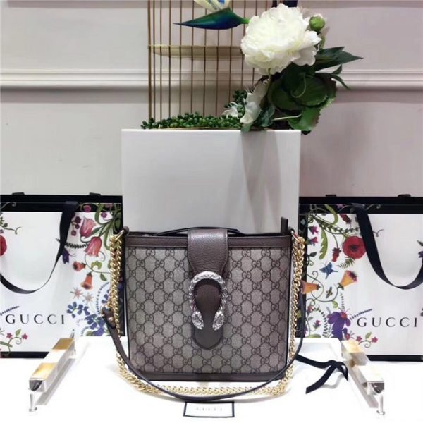 Gucci Dionysus Medium GG Bucket Bag GG Supreme