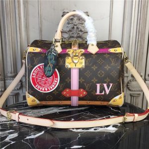 Louis Vuitton Speedy 30 Patches Monogram Canvas