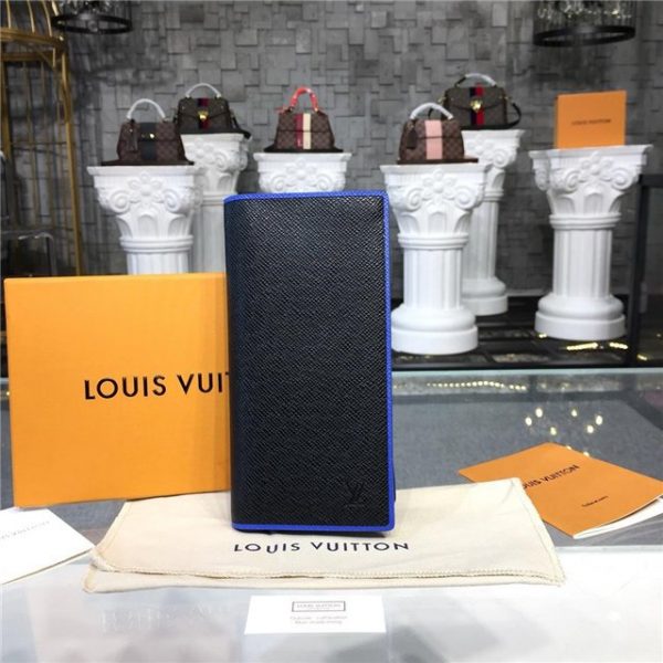 Louis Vuitton Brazza Wallet Taiga Leather