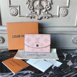 Louis Vuitton Anae Coin Purse Mahina Leather Magnolia