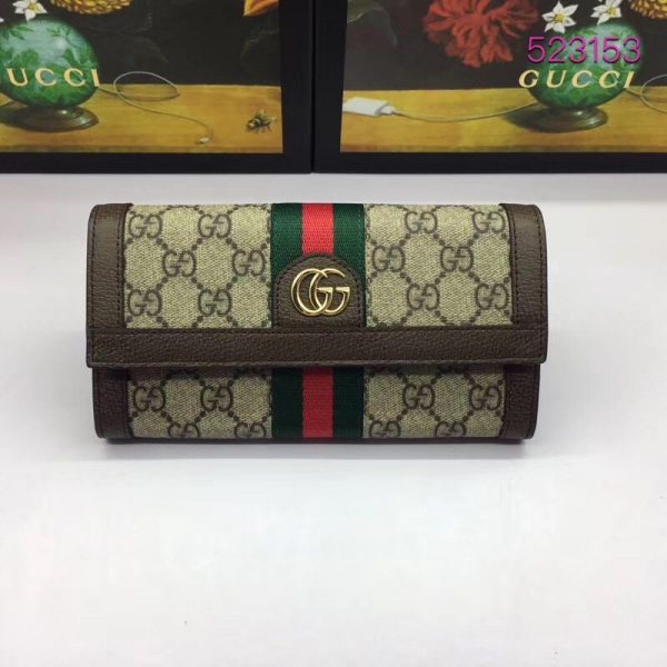 Gucci Supreme Ophidia GG Continental Wallet