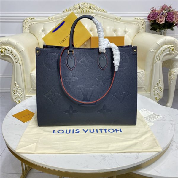 Louis Vuitton Onthego GM Replica Monogram Empreinte Marine Rouge