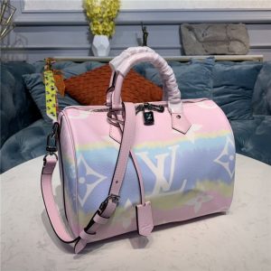 LV Escale Speedy Fake Bandouliere 30 Pastel