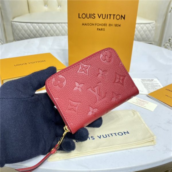 Louis Vuitton Zippy Coin Purse Monogram Empreinte Red