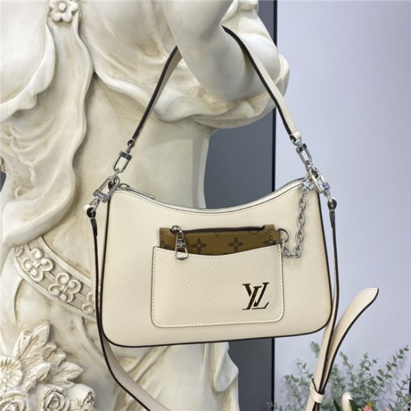 Louis Vuitton Marelle Epi Leather Quartz White