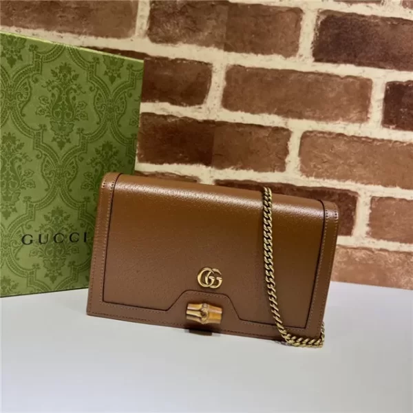 Gucci Diana Mini Bag Replica With Bamboo Brown