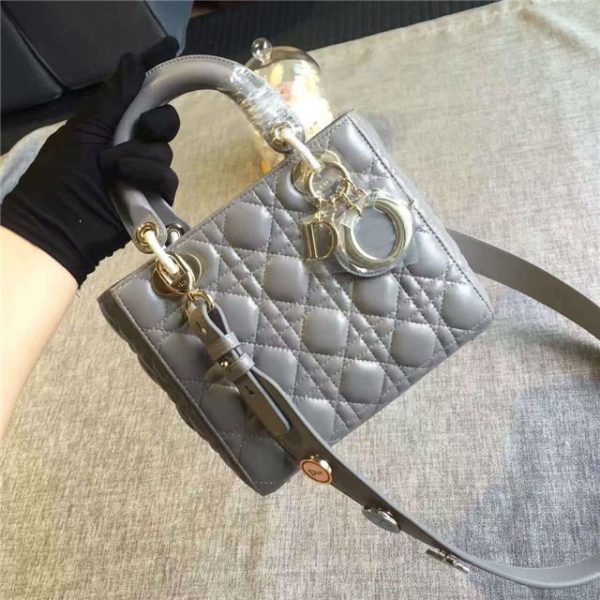 Christian Dior My Lady Dior Customizable Shoulder Strap Grey