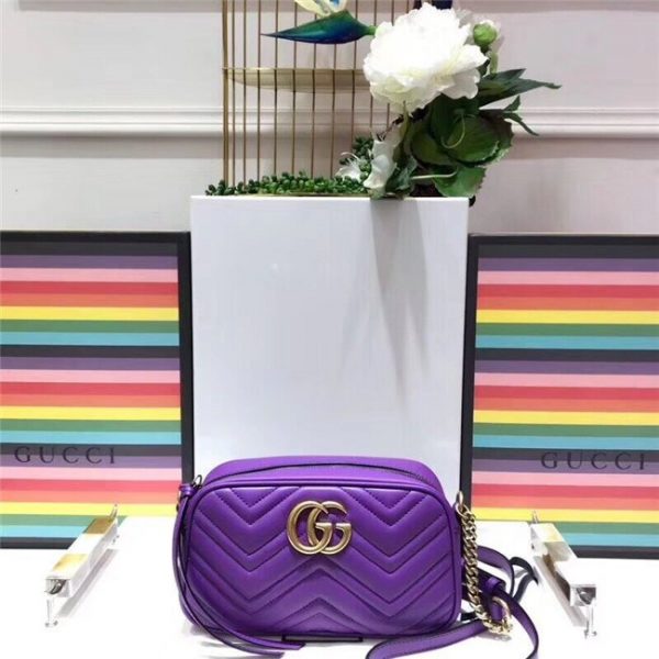 Gucci GG Marmont Matelasse Medium Replica Shoulder Bag Purple