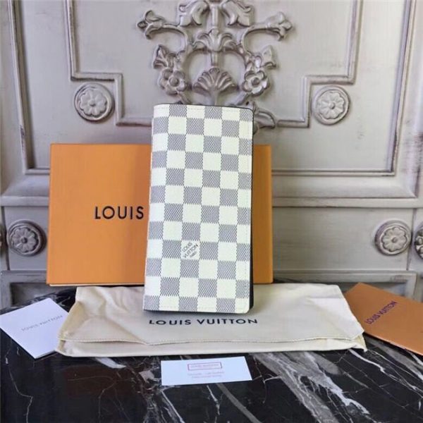 Louis Vuitton Brazza Wallet Damier Coastline Canvas