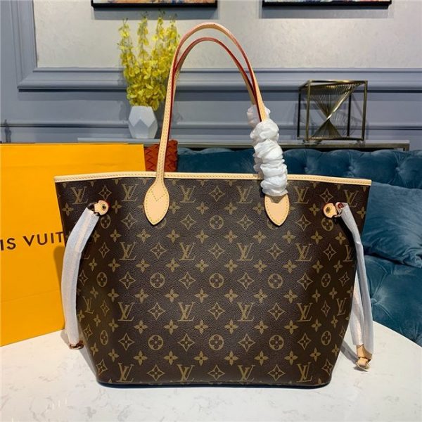 Louis Vuitton Monogram Neverfull MM Beige Replica Bag