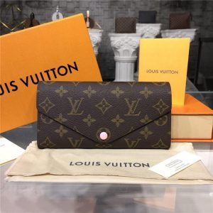 Louis Vuitton Monogram Josephine Wallets Rose Ballerine