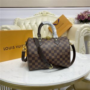 Louis Vuitton Speedy Bandouliere 25 Damier Ebene (Cherry)