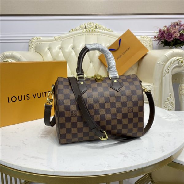 Louis Vuitton Speedy Bandouliere 25 Damier Ebene (Cherry)