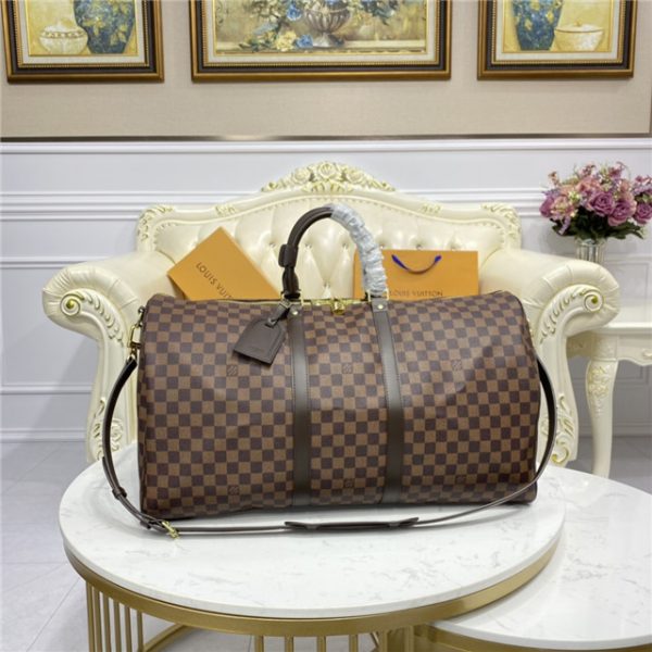 Louis Vuitton Keepall Bandouliere 55 Damier Canvas