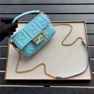 Fendi Baguette Mini Pale Blue