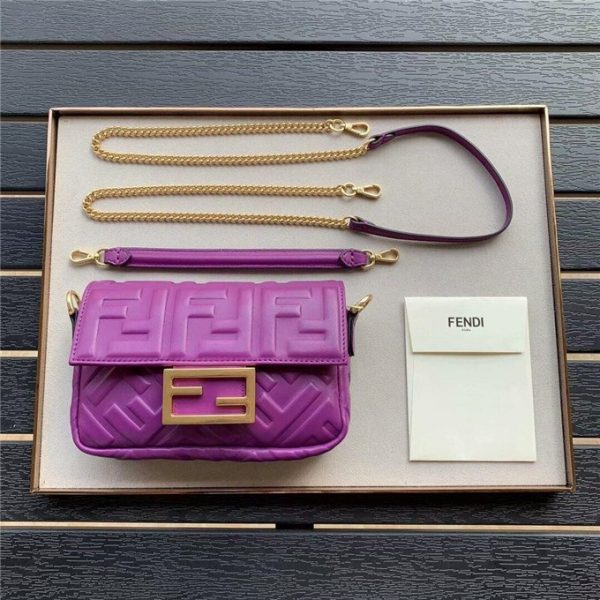 Fendi Baguette Mini Purple