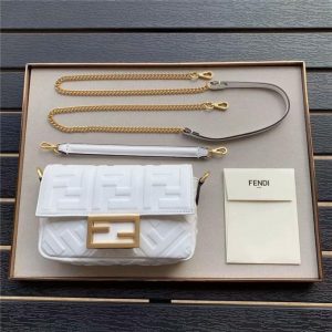 Fendi Baguette Mini White