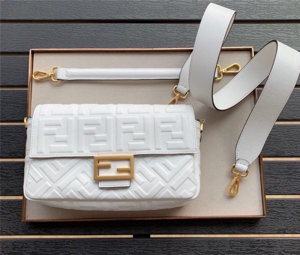 Fendi Baguette Medium White