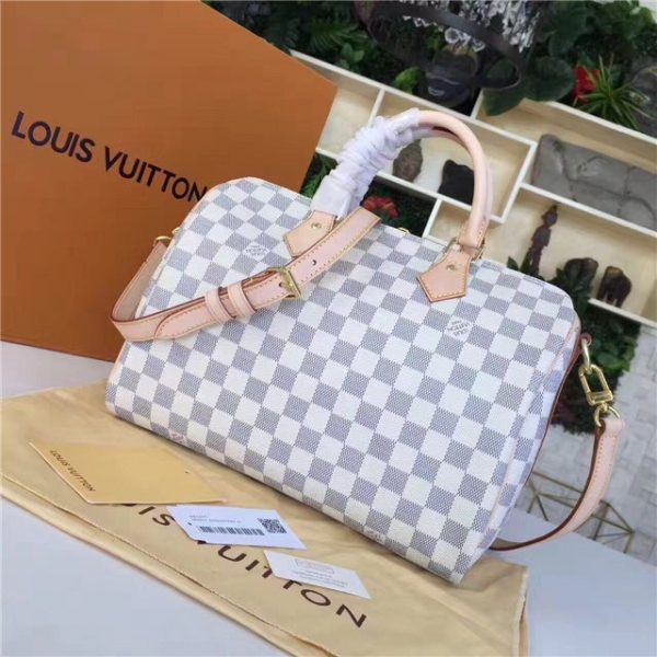 Louis Vuitton Speedy Bandouliere 35 Replica Damier Azur