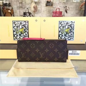 Louis Vuitton Monogram Adele Wallets Hot Pink