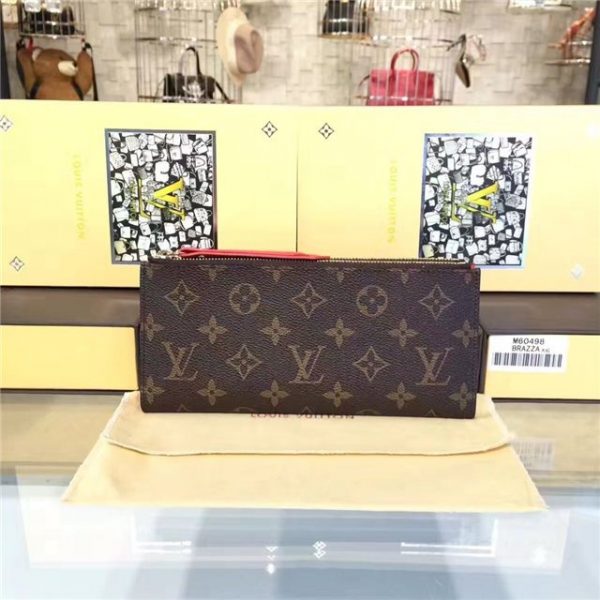 Louis Vuitton Monogram Adele Wallets Coquelicot