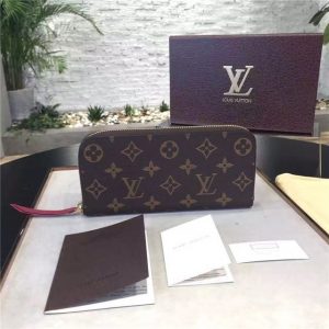 Louis Vuitton Monogram Clemence Wallet Fuchsia