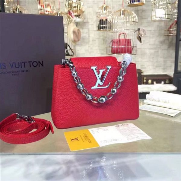 Louis Vuitton Capucines Mini Chain Cherry