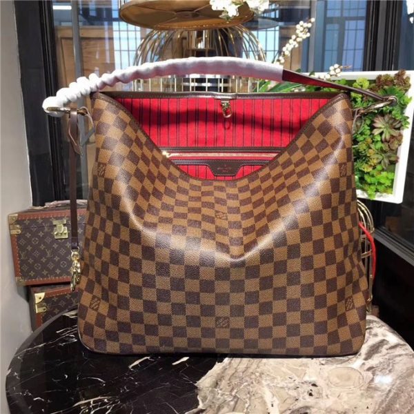 Louis Vuitton Delightful Damier Ebene Replica Canvas MM