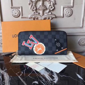 Louis Vuitton Zippy Wallet Vertical Damier Graphite Stickers