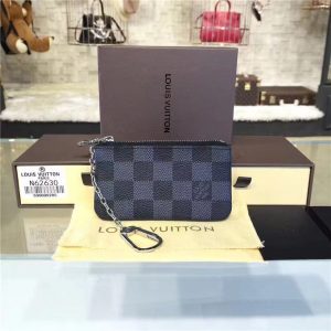 Louis Vuitton Damier Graphite Canvas Key Replica Pouch