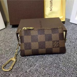 Louis Vuitton Fake Damier Ebene Canvas Replica Key Pouch