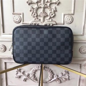 Louis Vuitton Toilet Pouch Damier Graphite Canvas GM