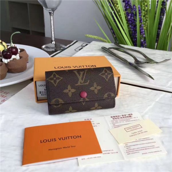 Louis Vuitton Monogram 6 Key Holder Fuchsia