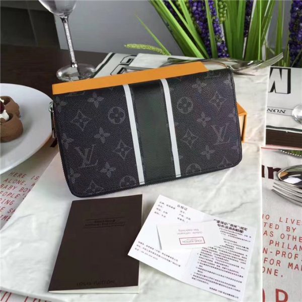 Louis Vuitton Zippy Organizer Monogram Eclipse Flash